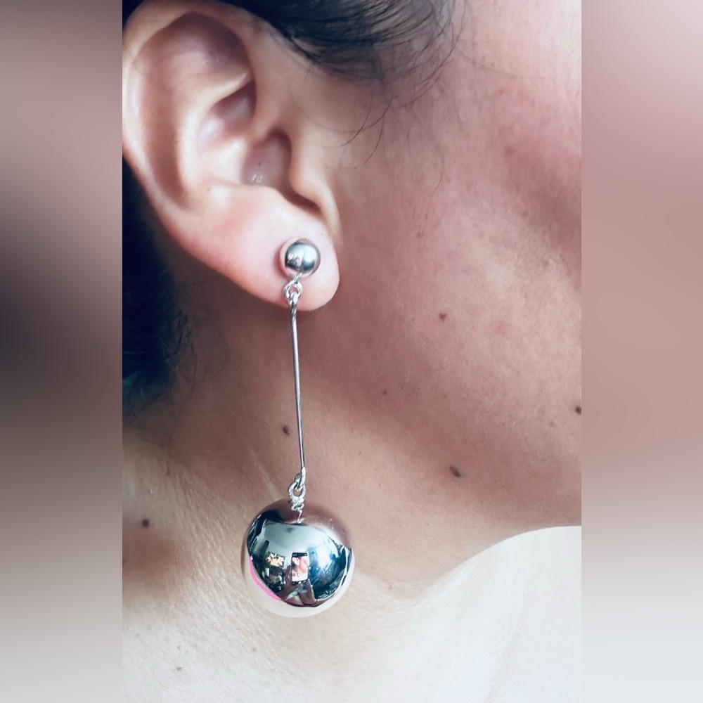 Silver earrings